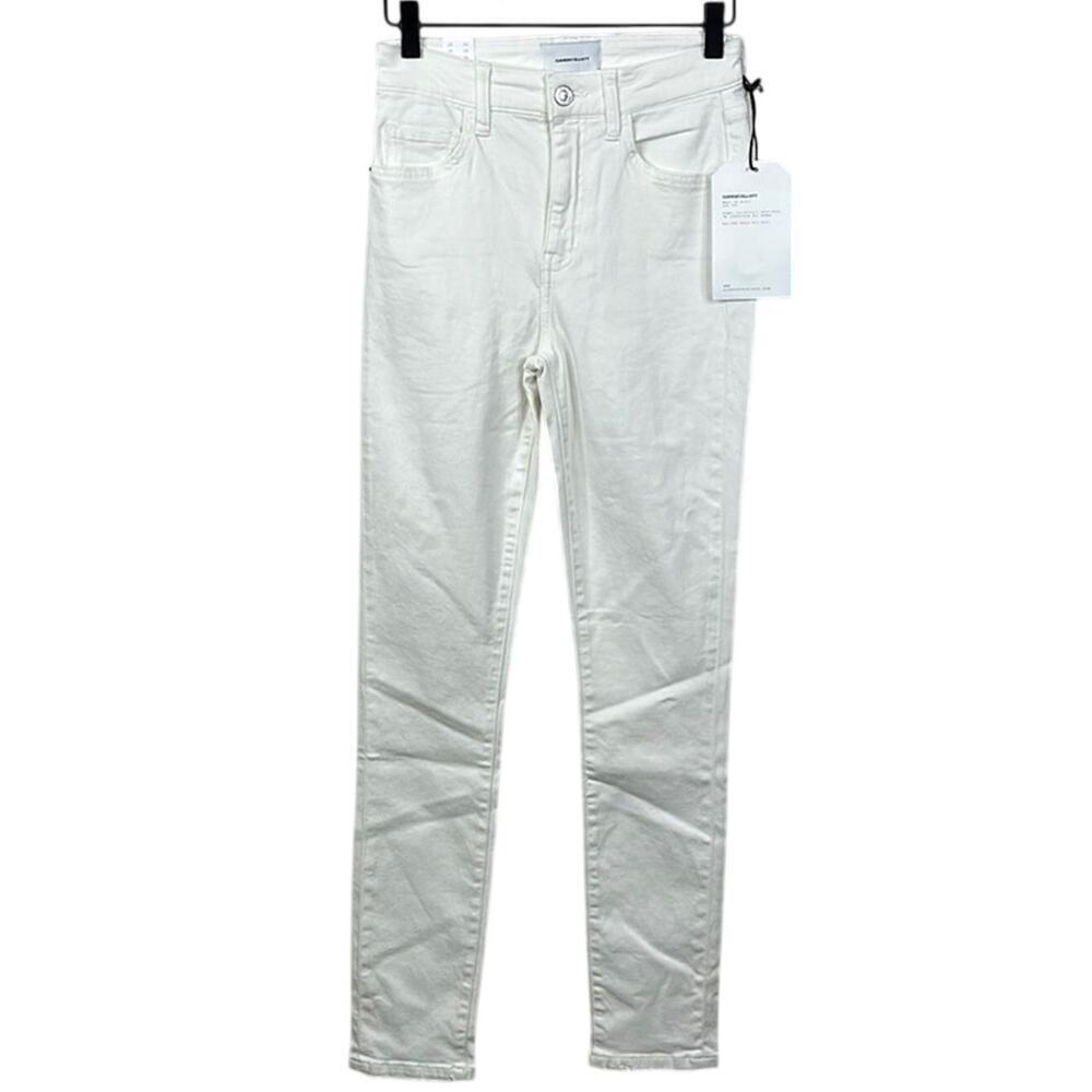 Current/Elliott The Original High Waist Stiletto Skinny Jeans Sugar White 26 NWT